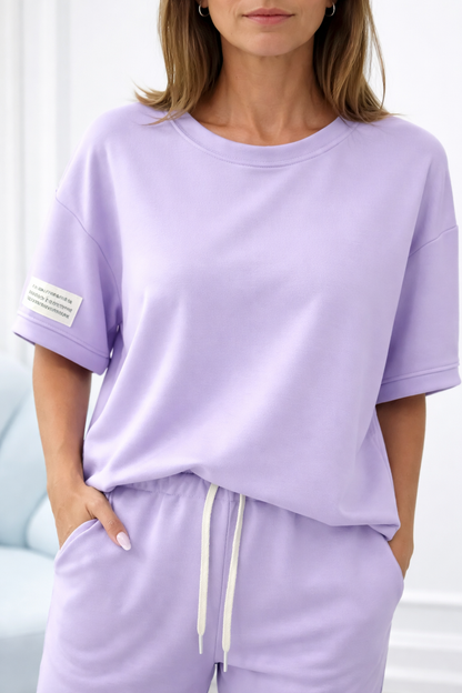 Romma | Conjunto primaveral con top liso y pantalón