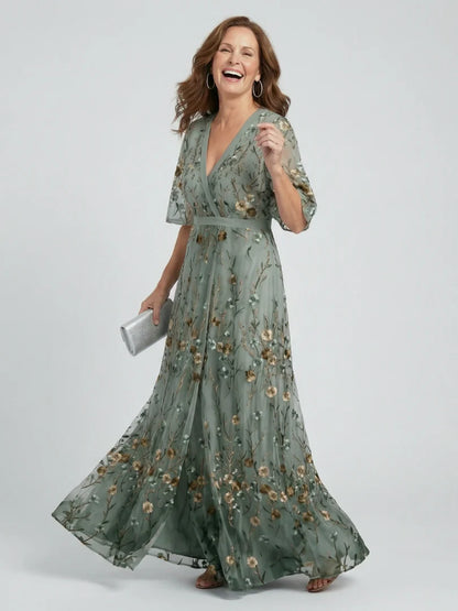 Marina | Vestido midi floral holgado