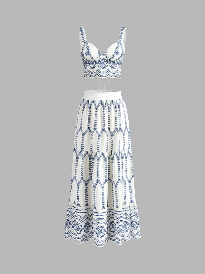 Conjunto Capri Azul Mediterráneo