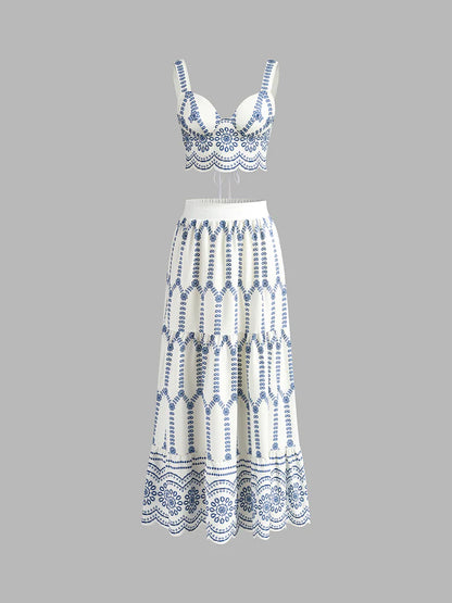 Conjunto Capri Azul Mediterráneo