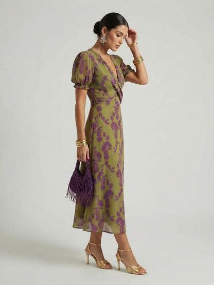Vanesa | Vestido midi Floral holgado