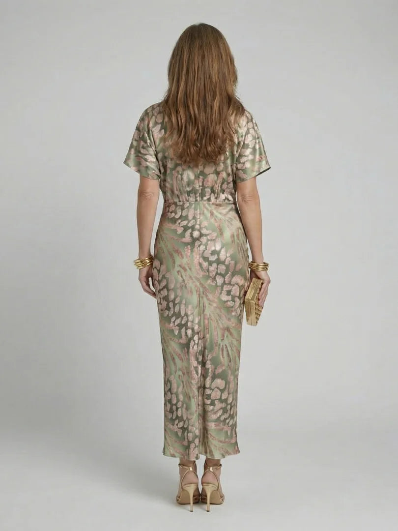 Úrsula | Vestido con  cintura fruncida y caída premium
