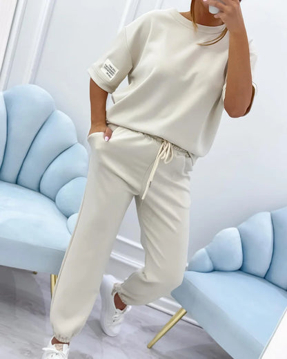 Romma | Conjunto primaveral con top liso y pantalón
