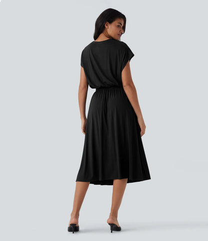 Estela | Vestido con Cintura Definida y Bolsillos
