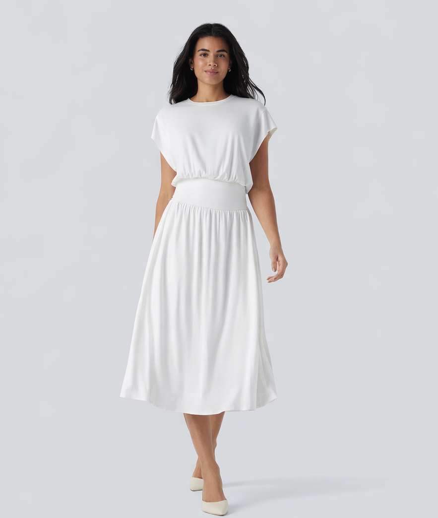 Estela | Vestido con Cintura Definida y Bolsillos