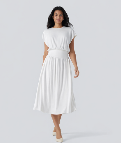 Estela | Vestido con Cintura Definida y Bolsillos